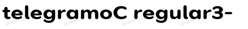 telegramoC regular3字体转换